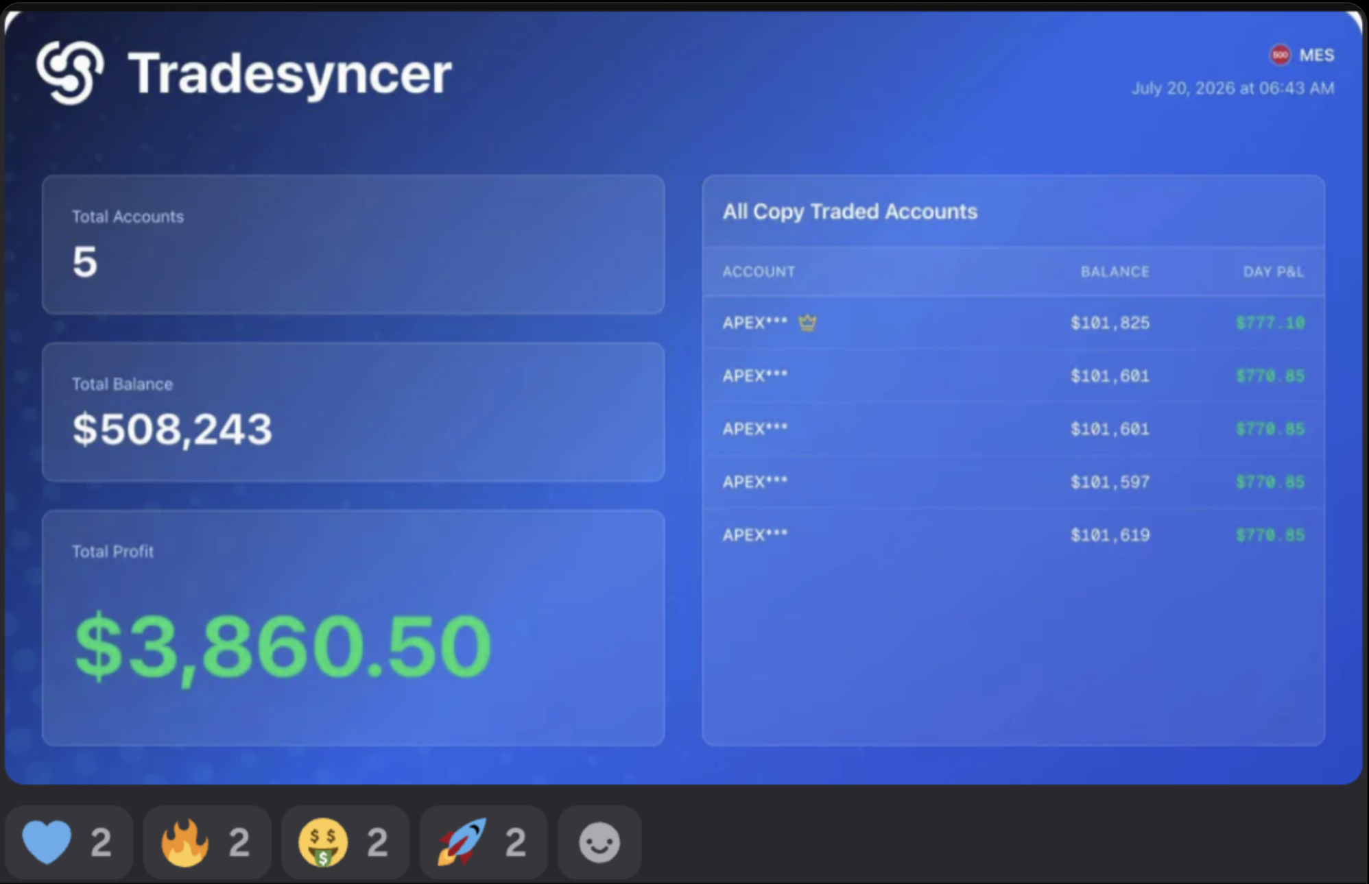 Multi-Account Funded Execution