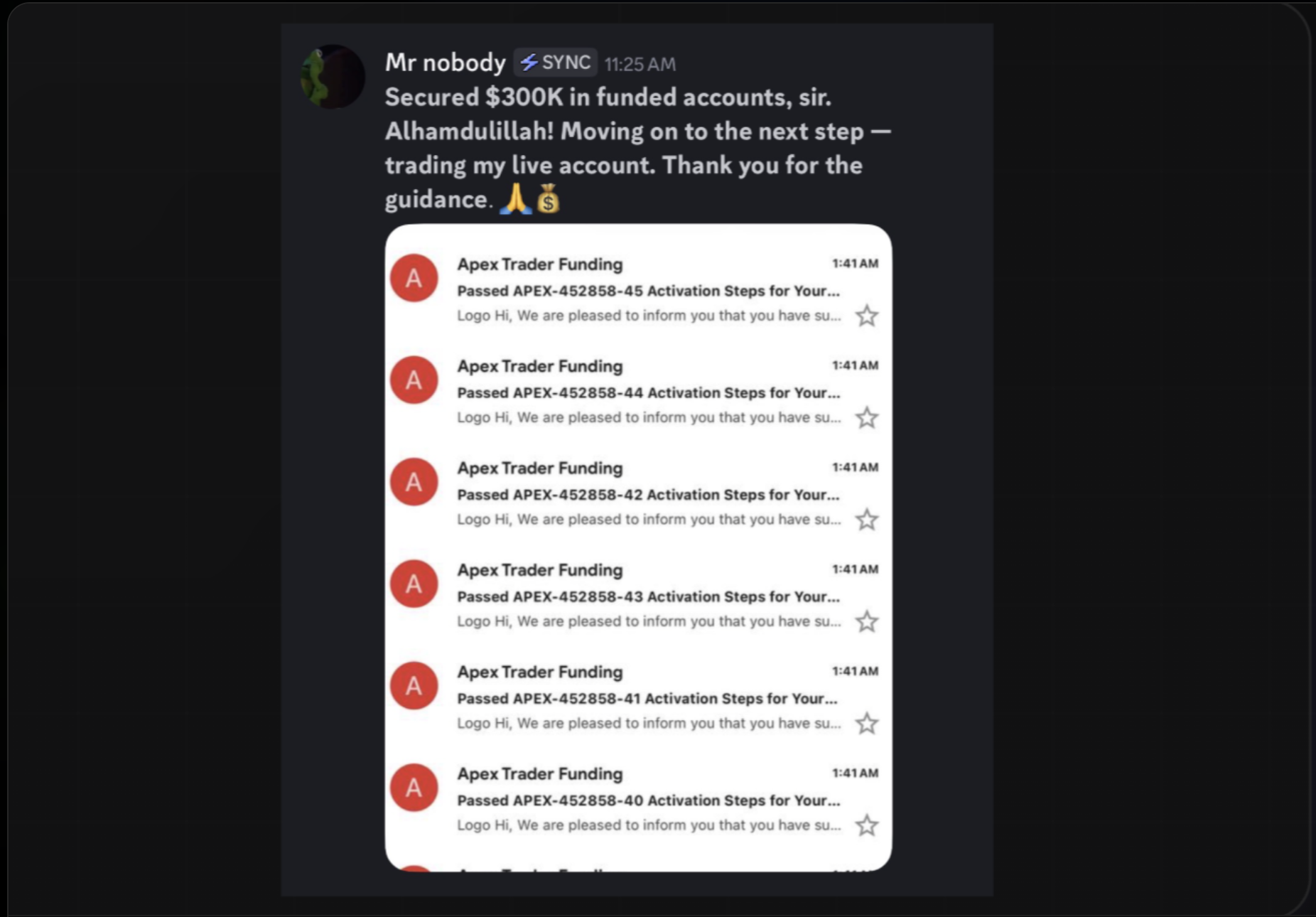 Funded Account Activations ($300K)